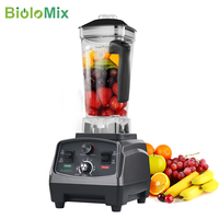 BioloMix 3HP 2200W Heavy Duty handlowy mieszalnik czasowy sokowirówka owoce robot kuchenny koktajle lodowe BPA bezpłatne 2L Jar 1